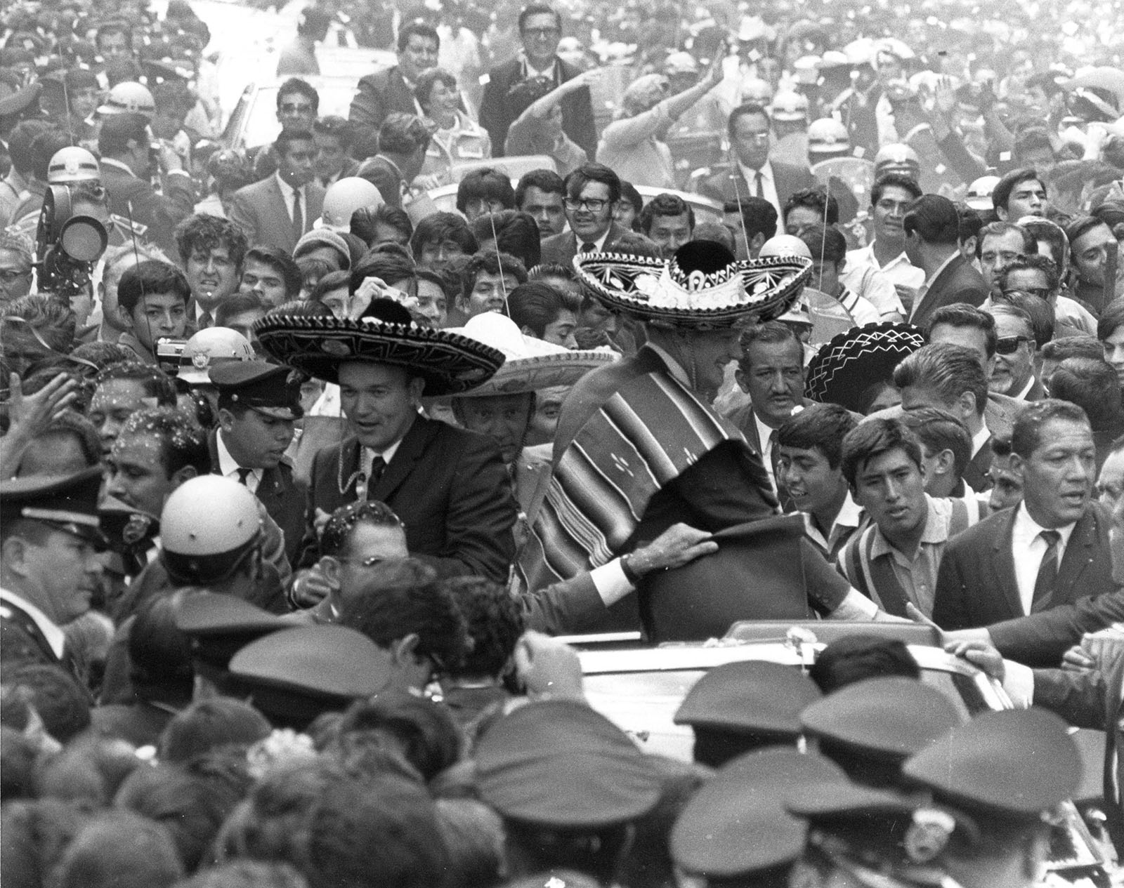 Photo of Apollo 11 astronauts in Mexico City