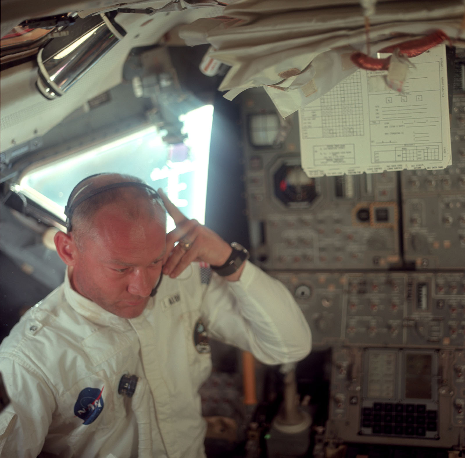 Aldrin in Lunar Module