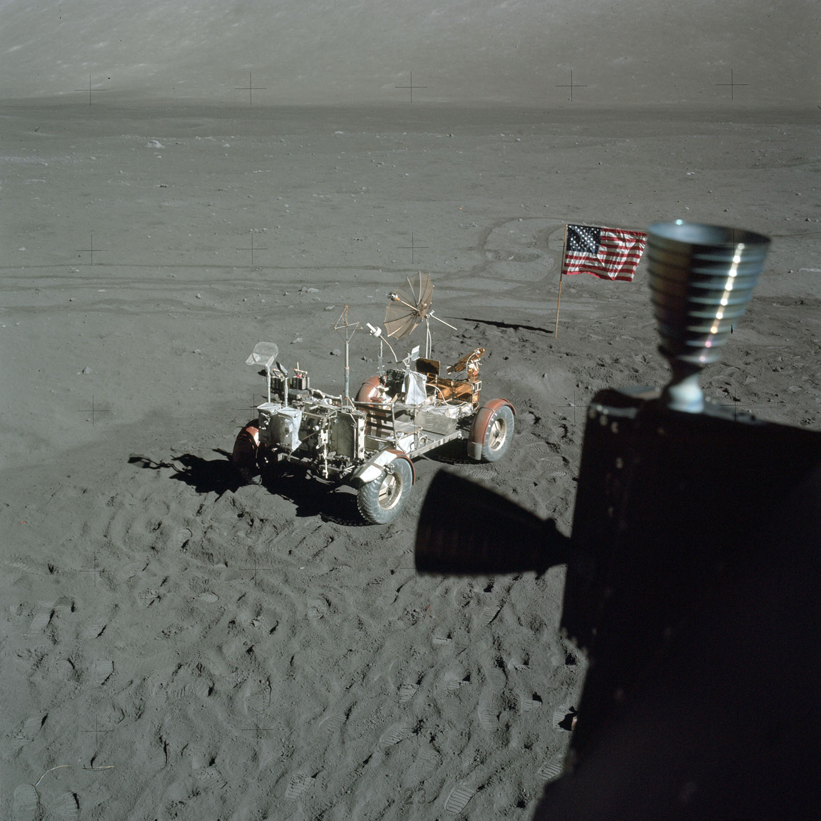 Photo of the Lunar Roving Vehicle