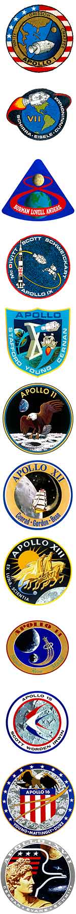 Apollo mission patches