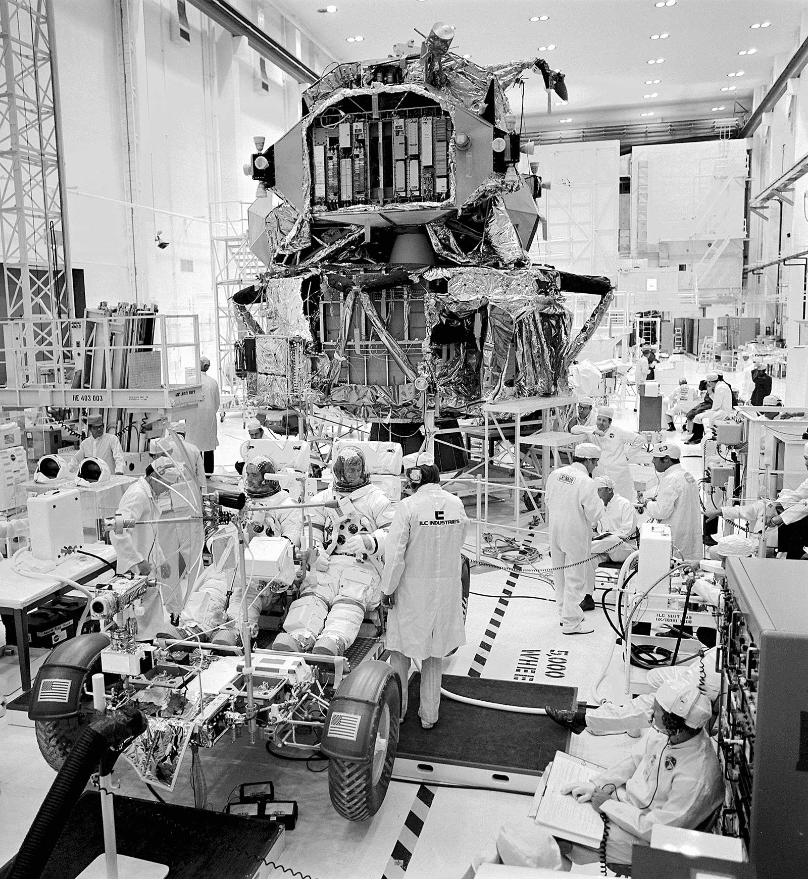 Photo of Apollo 17 lunar module and Lunar Roving Vehicle