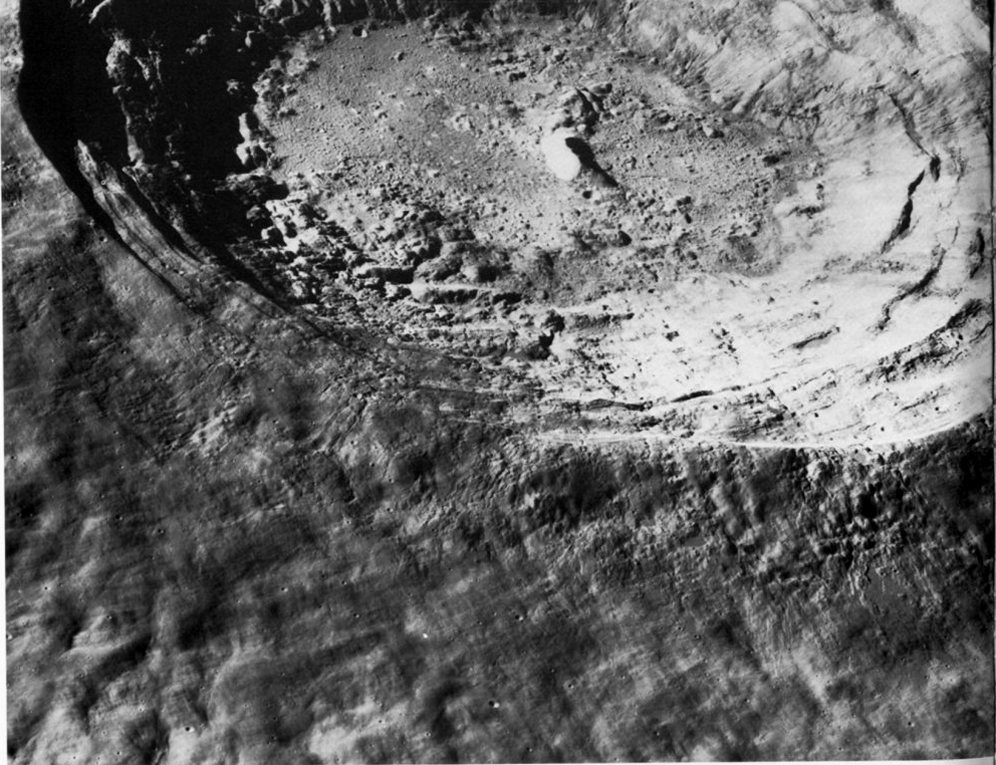 FIGURE 165. - Aristarchus is a large crater on the edge of a plateau within northern Oceanus Procellarum.