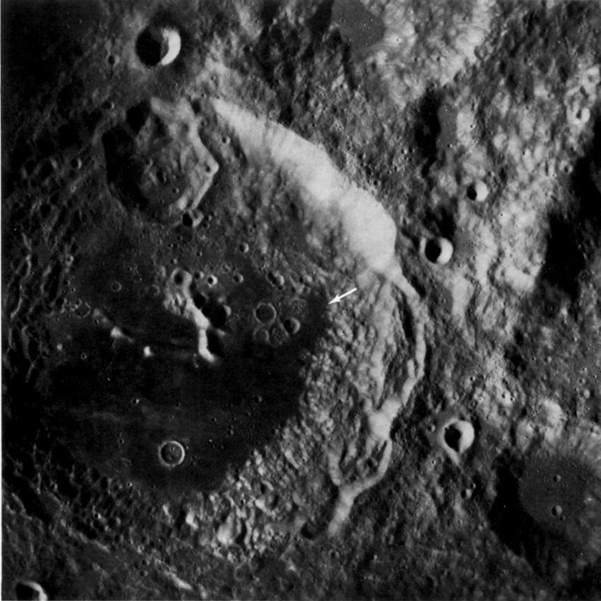 FIGURE 178. - Aitken is a large crater (145 km in diameter) on the far side.