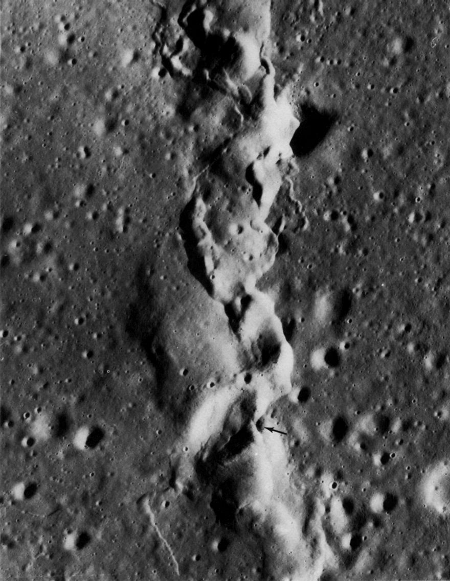 FIGURE 76. - This part of the ridge appears to have flowed over the ground to the right.