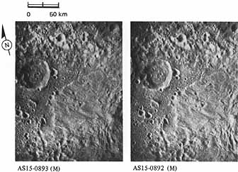 FIGURE 176. - The setting of the landslide is much more evident in this stereogram provided by L. J. Kosofsky. 