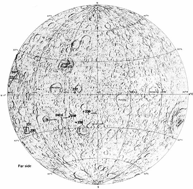 Figure 222. - Location of photographs in this chapter; numbers correspond to figure numbers. [Base map courtesy of the National Geographic Society.]          