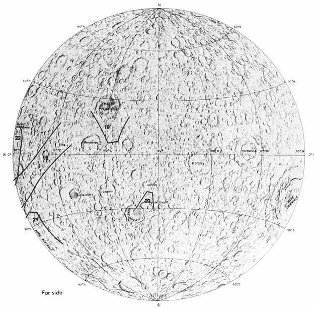 Figure 16. -  Location of photographs in this chapter; numbers correspond to figure numbers. [Base map courtesy of the National Geographic Society]