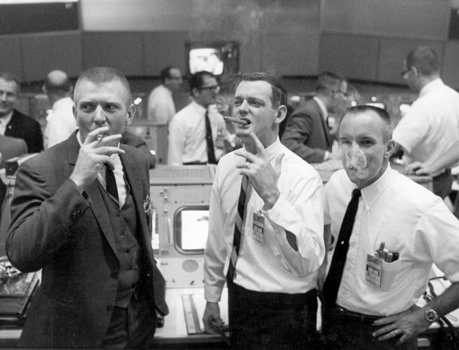 Flight directors celebrate Apollo  7