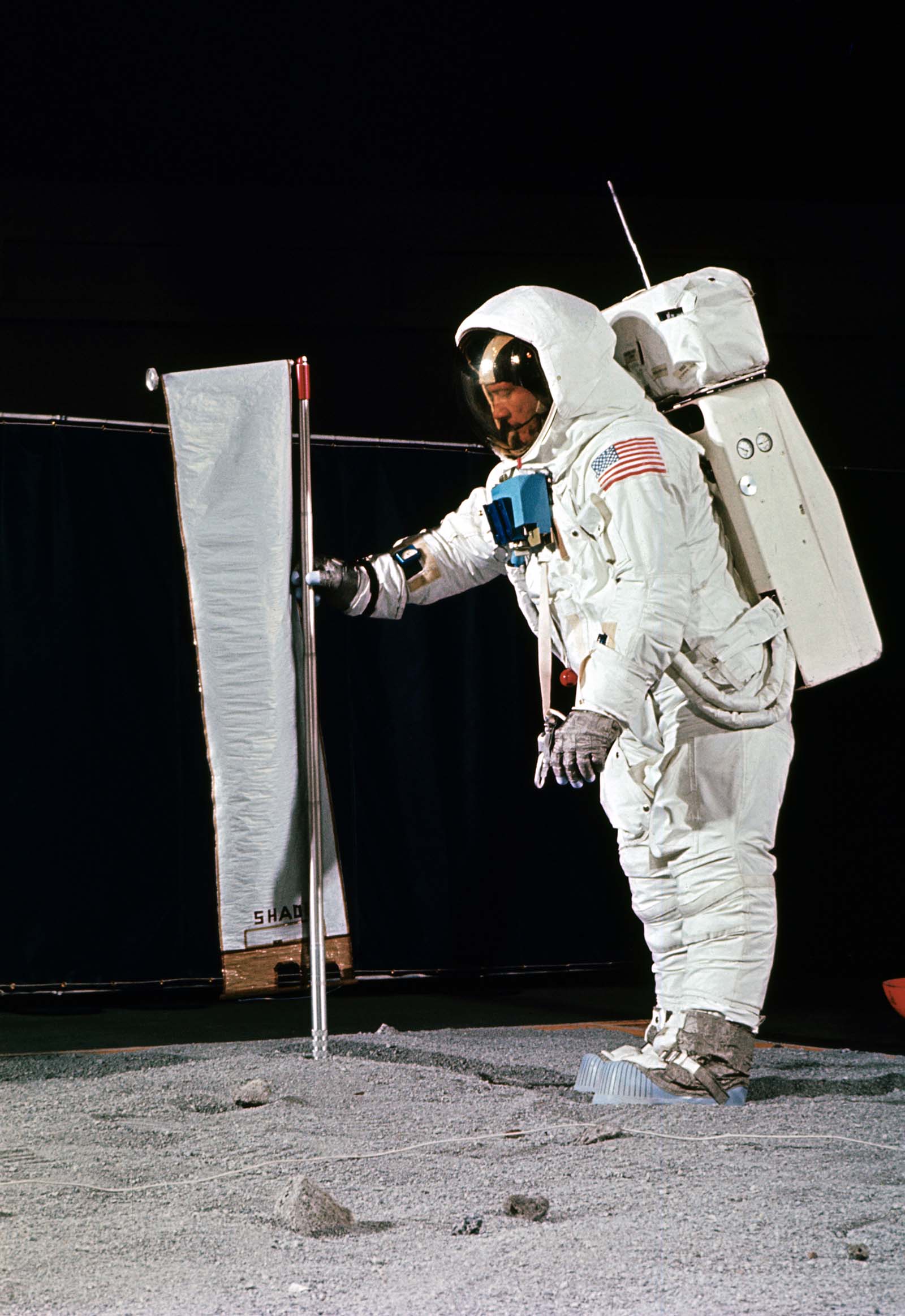 Aldrin practices EVA