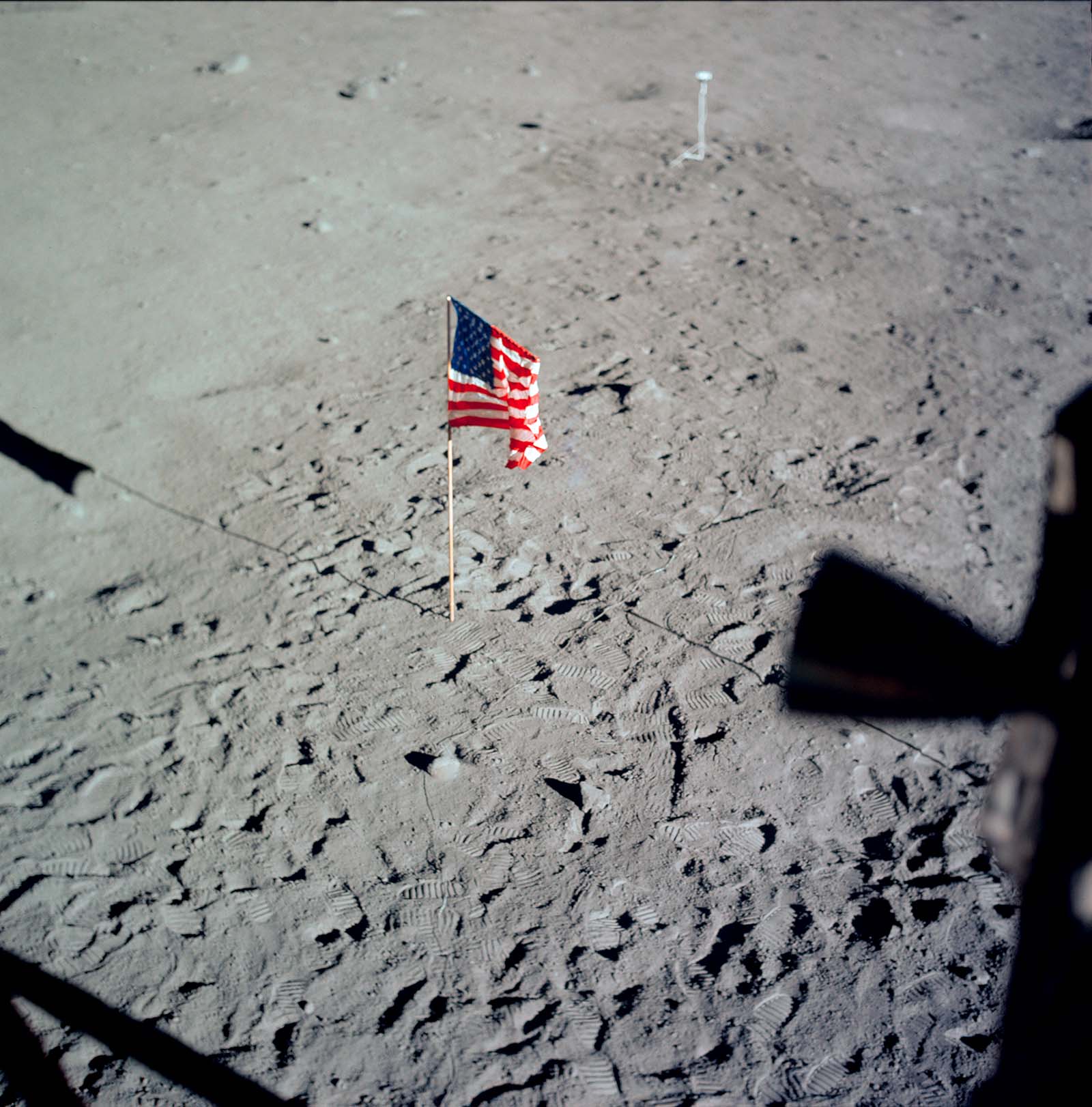 Flag seen from the window