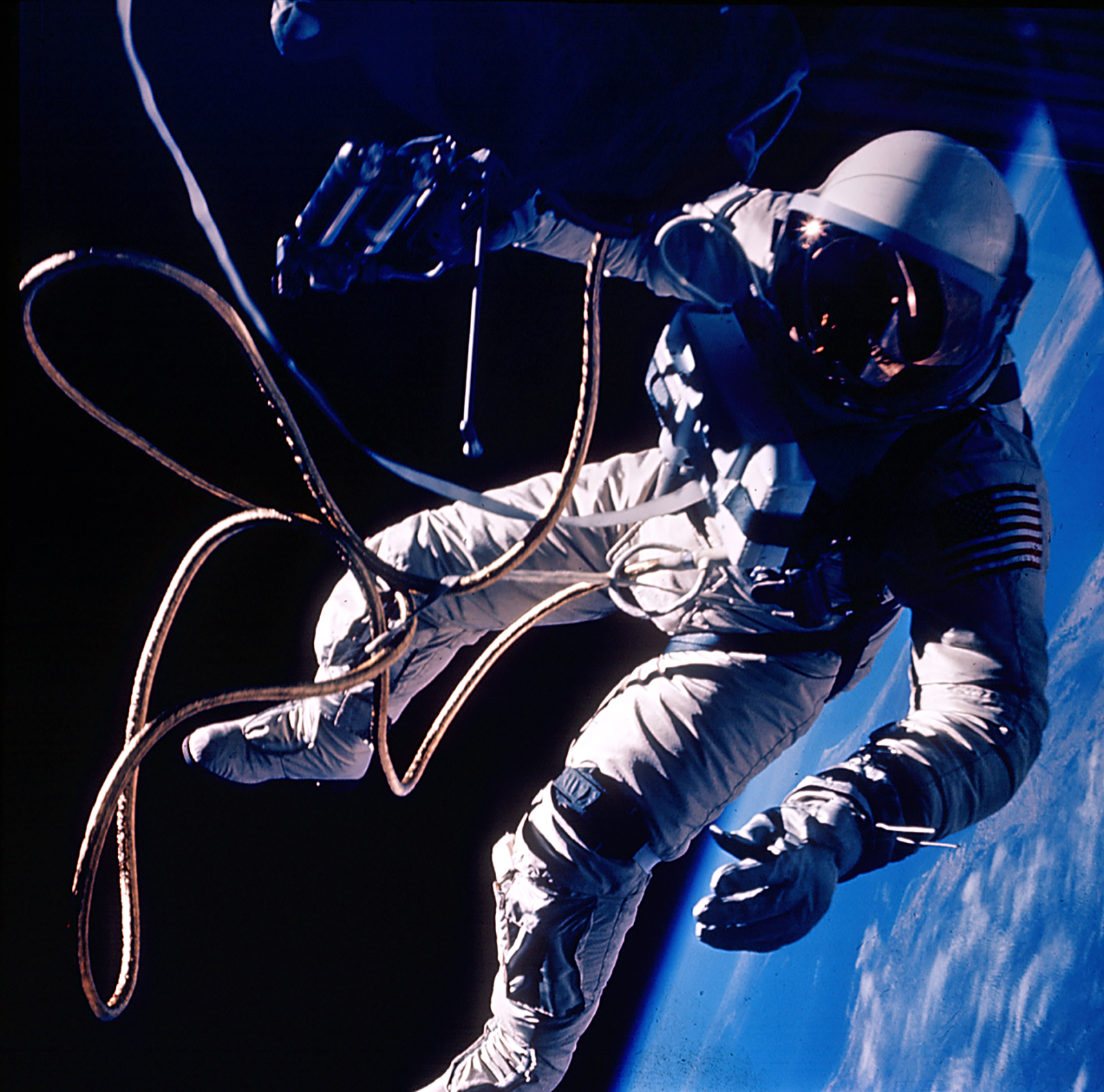 photo of astronaut floating in space