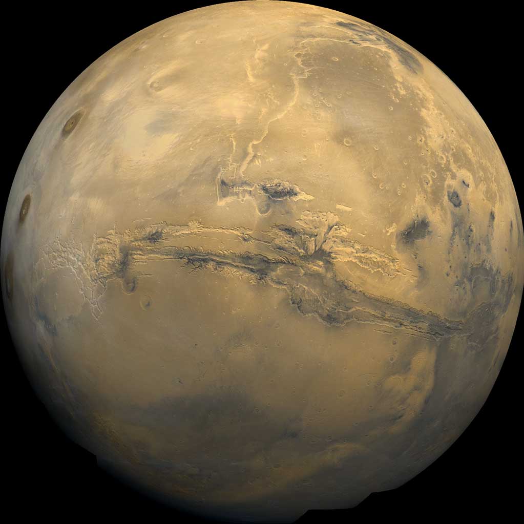 multiple frame picture of Mars